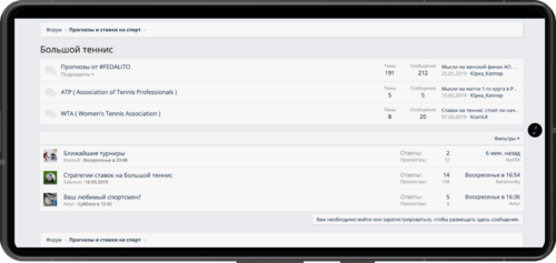 Популярные форумы со ставками