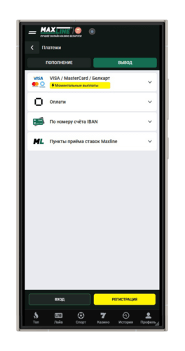Способы вывода денег из Maxline